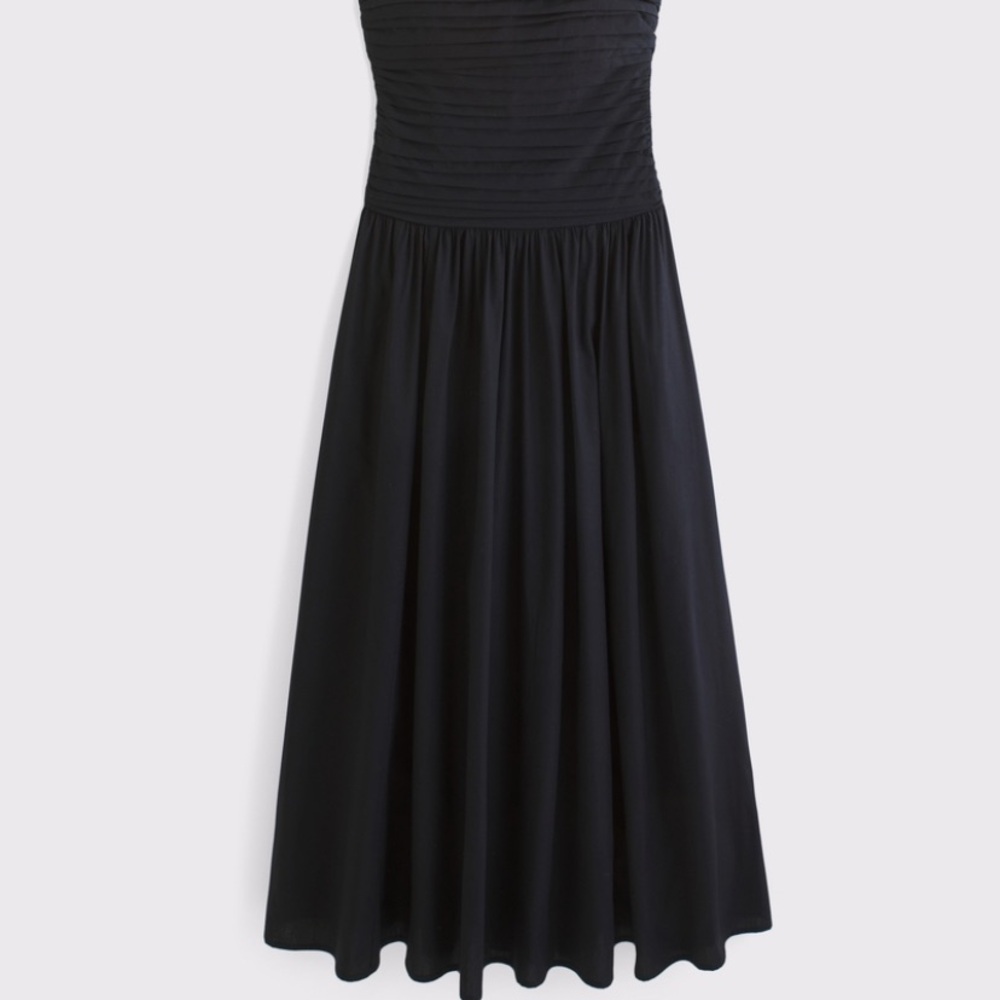 Abercrombie & Fitch Black Emerson Strapless Maxi Dress